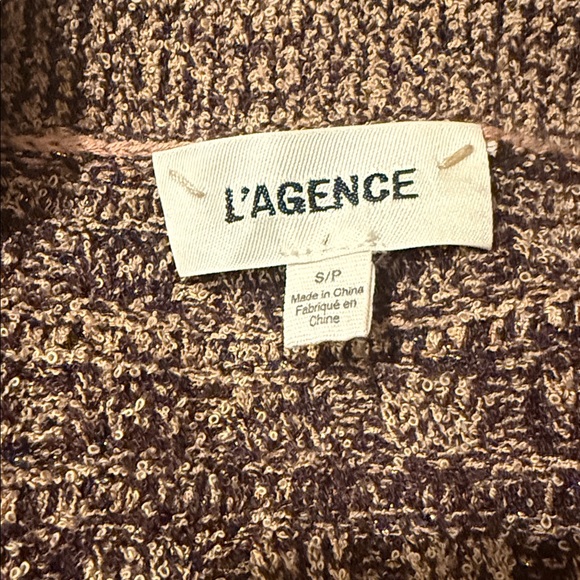 L'Agence Jenni Brown Puff Sleeve Cardigan - Picture 11 of 11